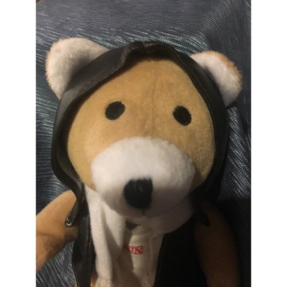 Top Gun Teddy Bear Pilot Plush With Scarf & Aviator Jacket Vtg 8" - Picture 7 of 11